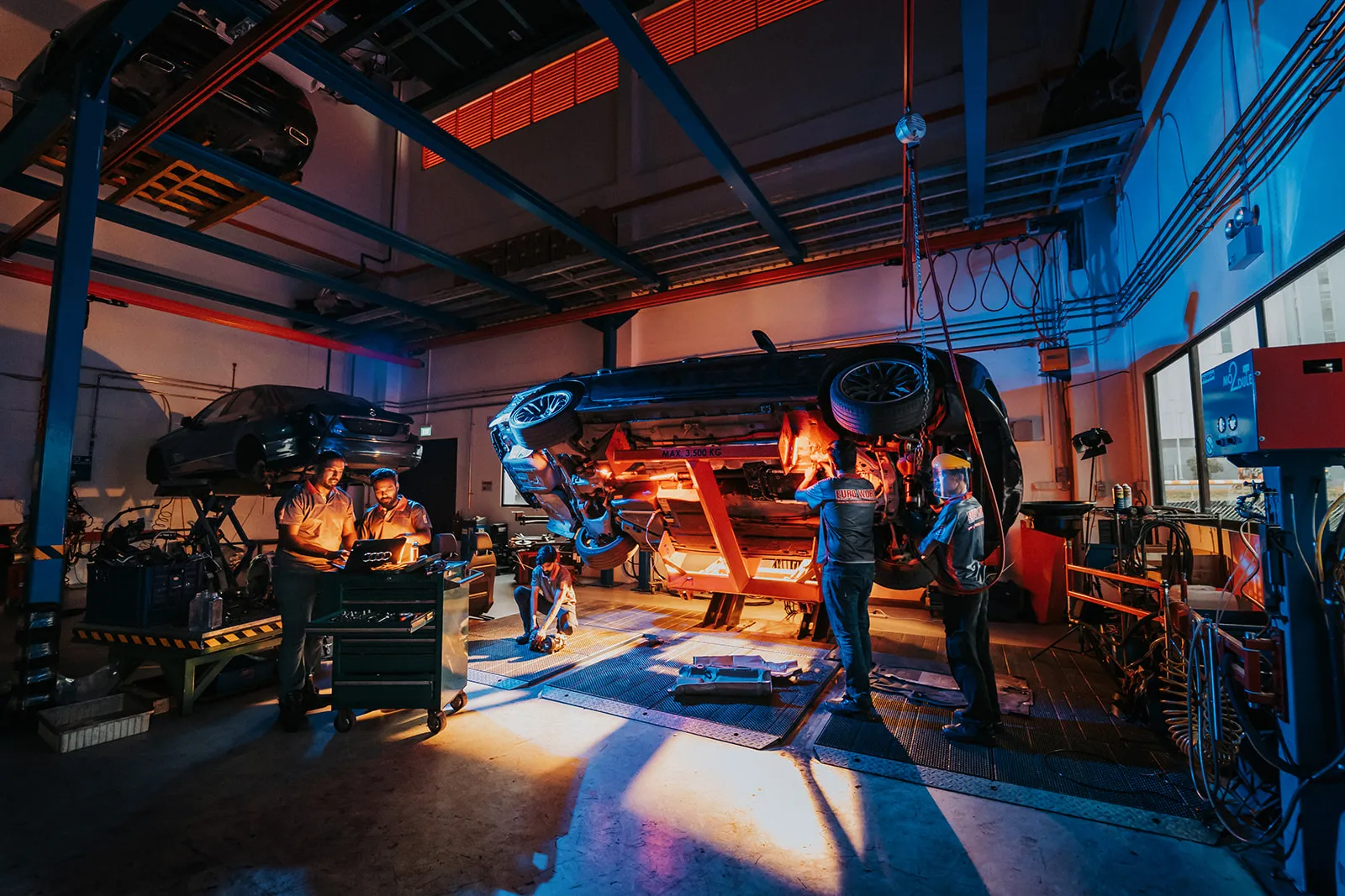 Singapore car scrapyard photography industrial commercial workshop