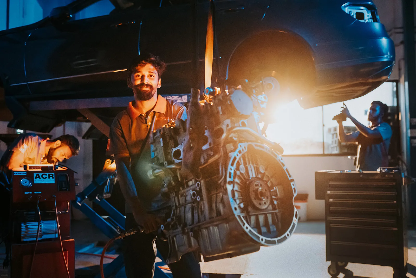 240831-Propel 054_websize SCRAPYARD worker singapore repairing engine for car