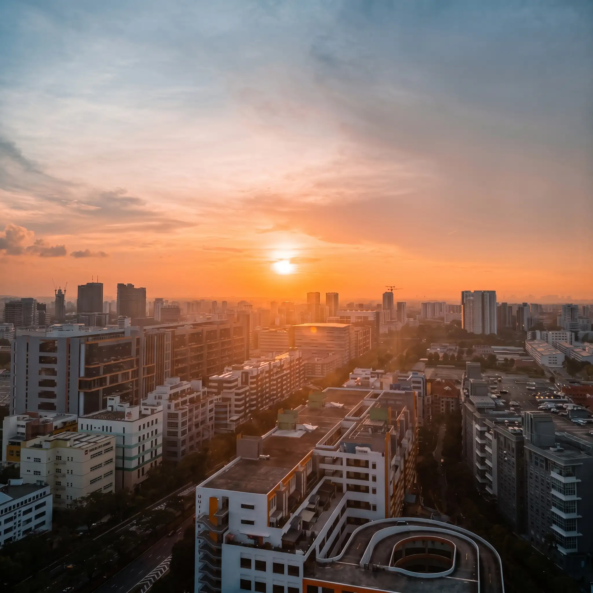 sunset photo studio singapore rooftop cityscape